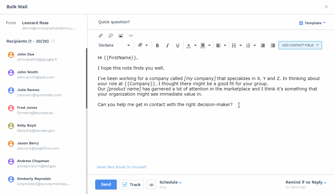 Bulk-email-template
