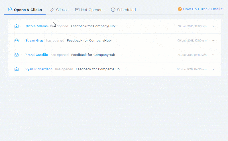 CompanyHub - Email Tracking